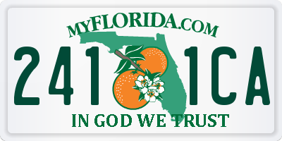 FL license plate 2411CA