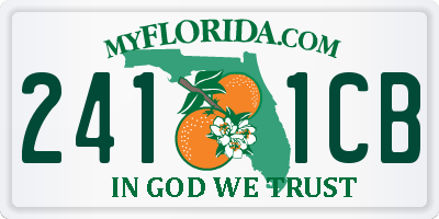 FL license plate 2411CB