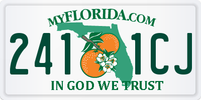 FL license plate 2411CJ