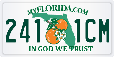 FL license plate 2411CM