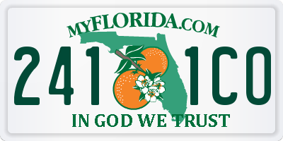 FL license plate 2411CO