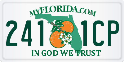 FL license plate 2411CP