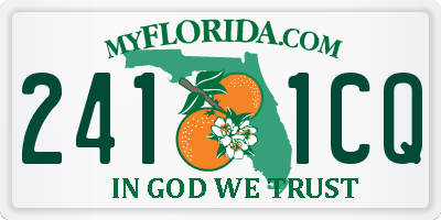 FL license plate 2411CQ