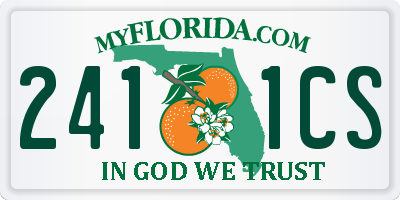 FL license plate 2411CS