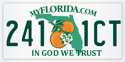 FL license plate 2411CT