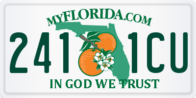 FL license plate 2411CU