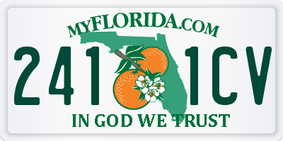 FL license plate 2411CV