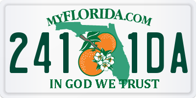 FL license plate 2411DA