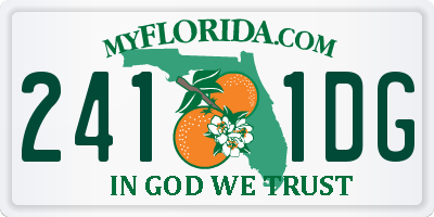 FL license plate 2411DG