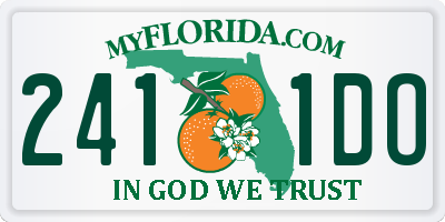 FL license plate 2411DO