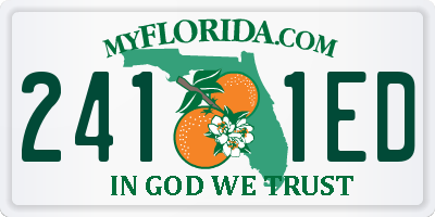 FL license plate 2411ED