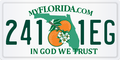 FL license plate 2411EG