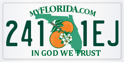 FL license plate 2411EJ