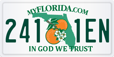 FL license plate 2411EN