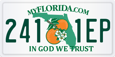 FL license plate 2411EP