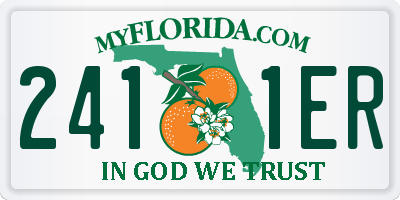 FL license plate 2411ER