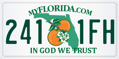 FL license plate 2411FH