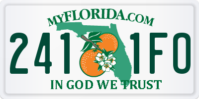 FL license plate 2411FO