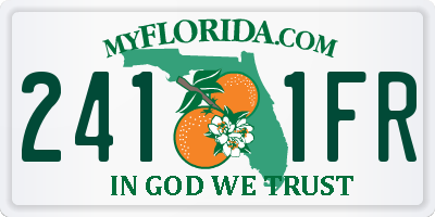 FL license plate 2411FR