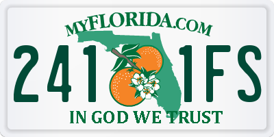 FL license plate 2411FS