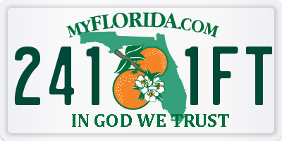 FL license plate 2411FT