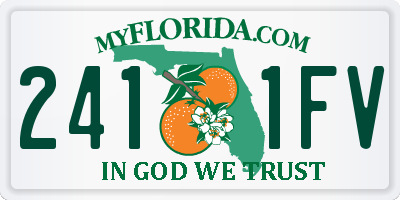 FL license plate 2411FV