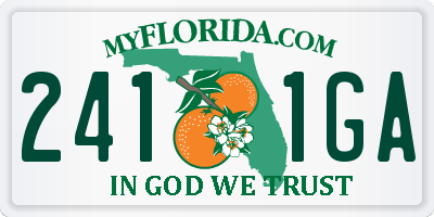 FL license plate 2411GA