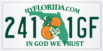 FL license plate 2411GF