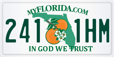 FL license plate 2411HM