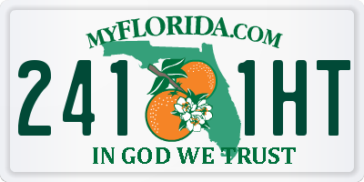 FL license plate 2411HT