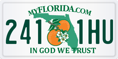 FL license plate 2411HU
