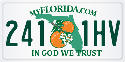 FL license plate 2411HV