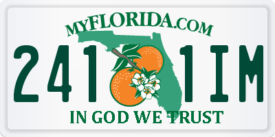 FL license plate 2411IM