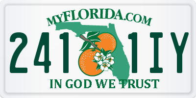 FL license plate 2411IY