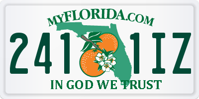 FL license plate 2411IZ