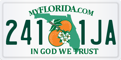 FL license plate 2411JA