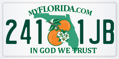 FL license plate 2411JB