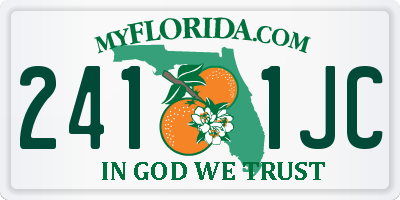 FL license plate 2411JC