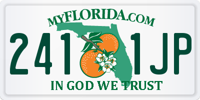 FL license plate 2411JP