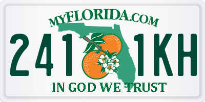 FL license plate 2411KH