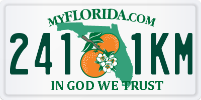 FL license plate 2411KM