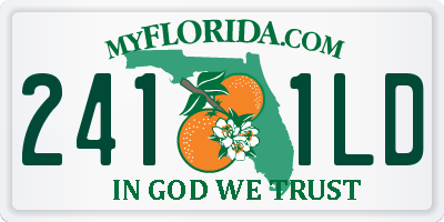 FL license plate 2411LD