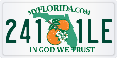 FL license plate 2411LE