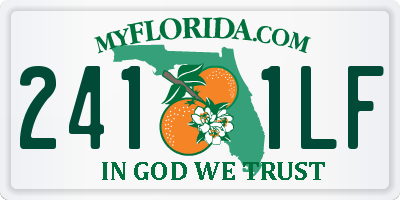 FL license plate 2411LF
