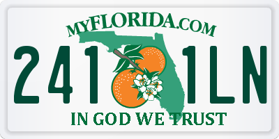 FL license plate 2411LN