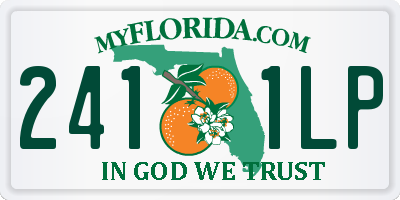 FL license plate 2411LP