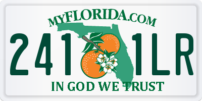 FL license plate 2411LR