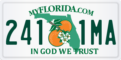 FL license plate 2411MA