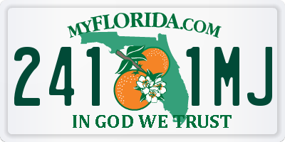 FL license plate 2411MJ