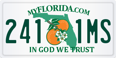 FL license plate 2411MS